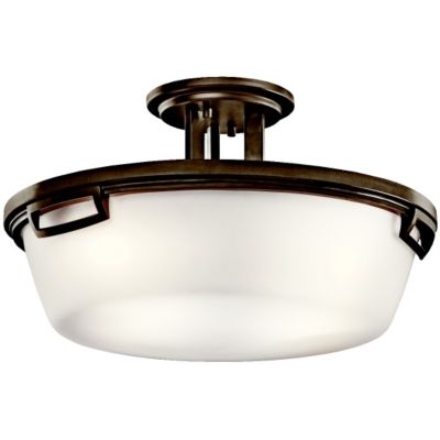 Leeds Semi-Flushmount by Kichler - Starlight Lighting USA and Canada